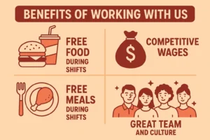 Interested in Working at Dave’s? Contact Us 1 Benefits of Working with Daves hot chicken image